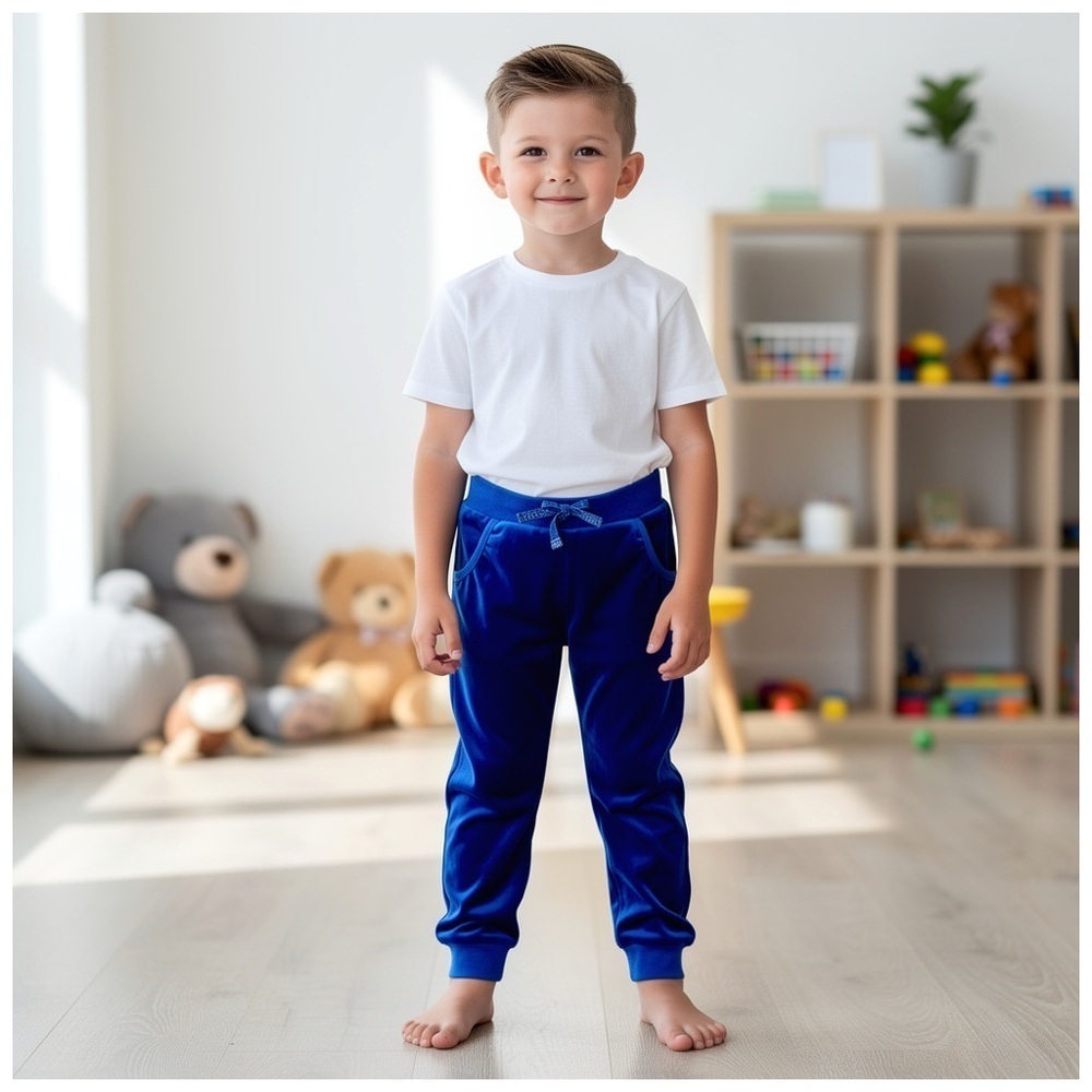 Wonder Nation Kids Sweatpants. Royal Blue. 2T​​​​ - Picture 4 of 10